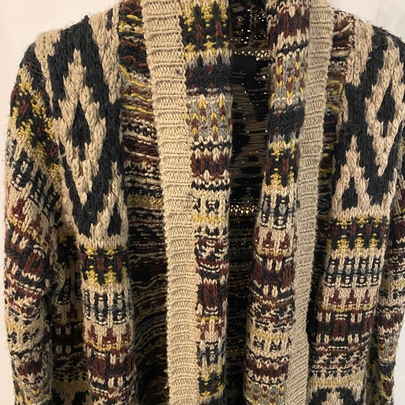 LINE - long multicoloured cardigan - Picture 2 of 12